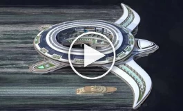 (ویدئو) شهر ۶٠ هزار نفری عربستان بر روی آب